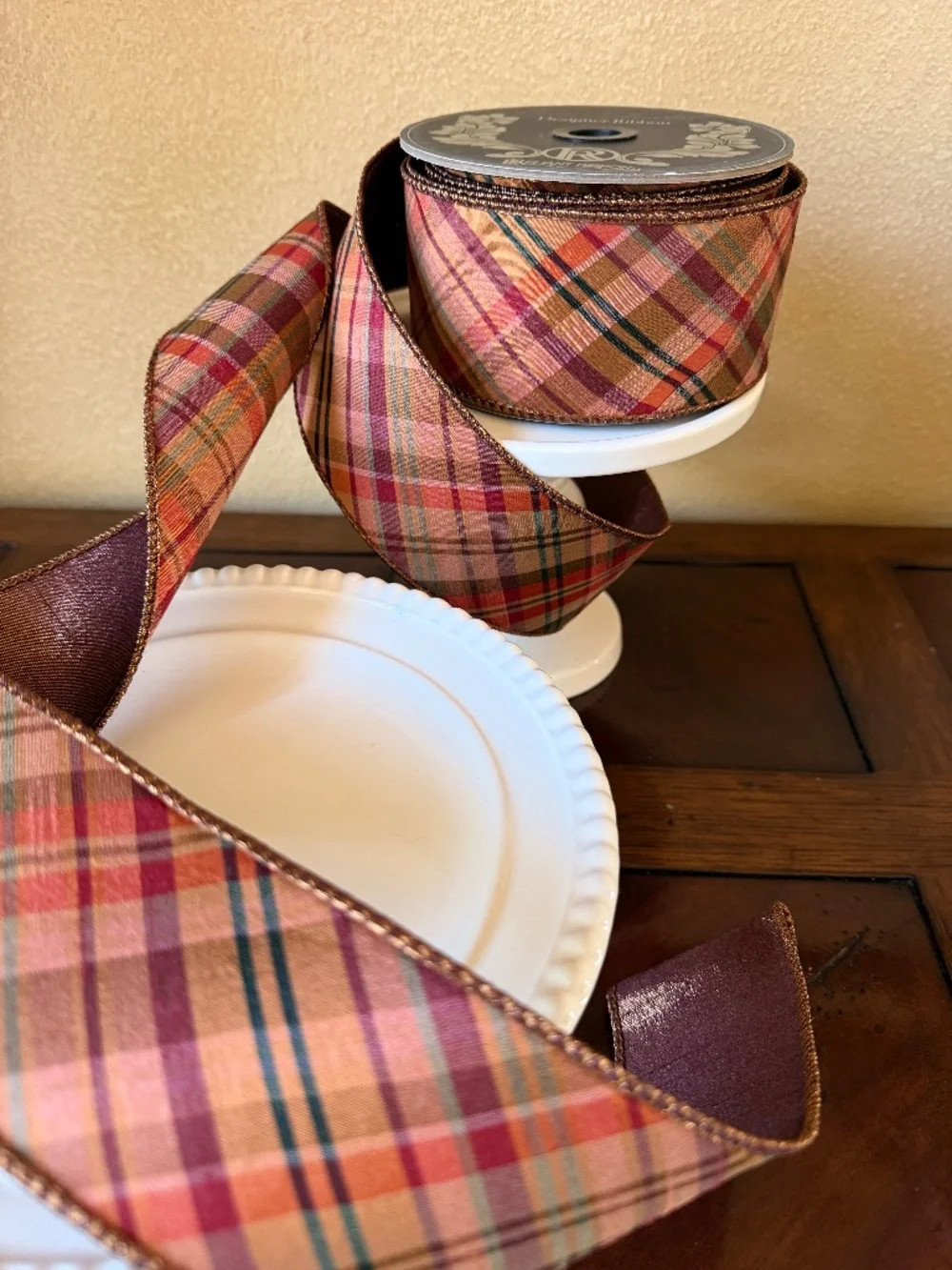 Tierra Tonal Diagonal Plaid/Reliant Ribbon